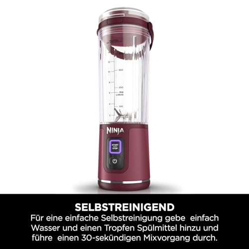 Ninja Blast Tragbarer Mixer 530ml Kabellos Cranberry BC151EUCR