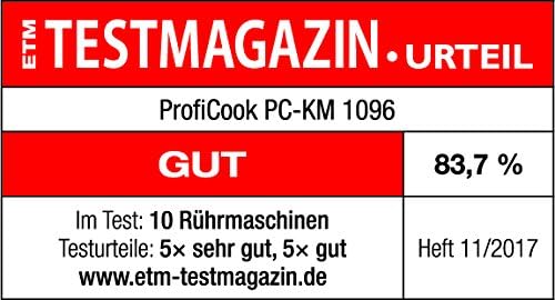 ProfiCook Küchenmaschine 10L 1500W Edelstahl PC-KM 1096