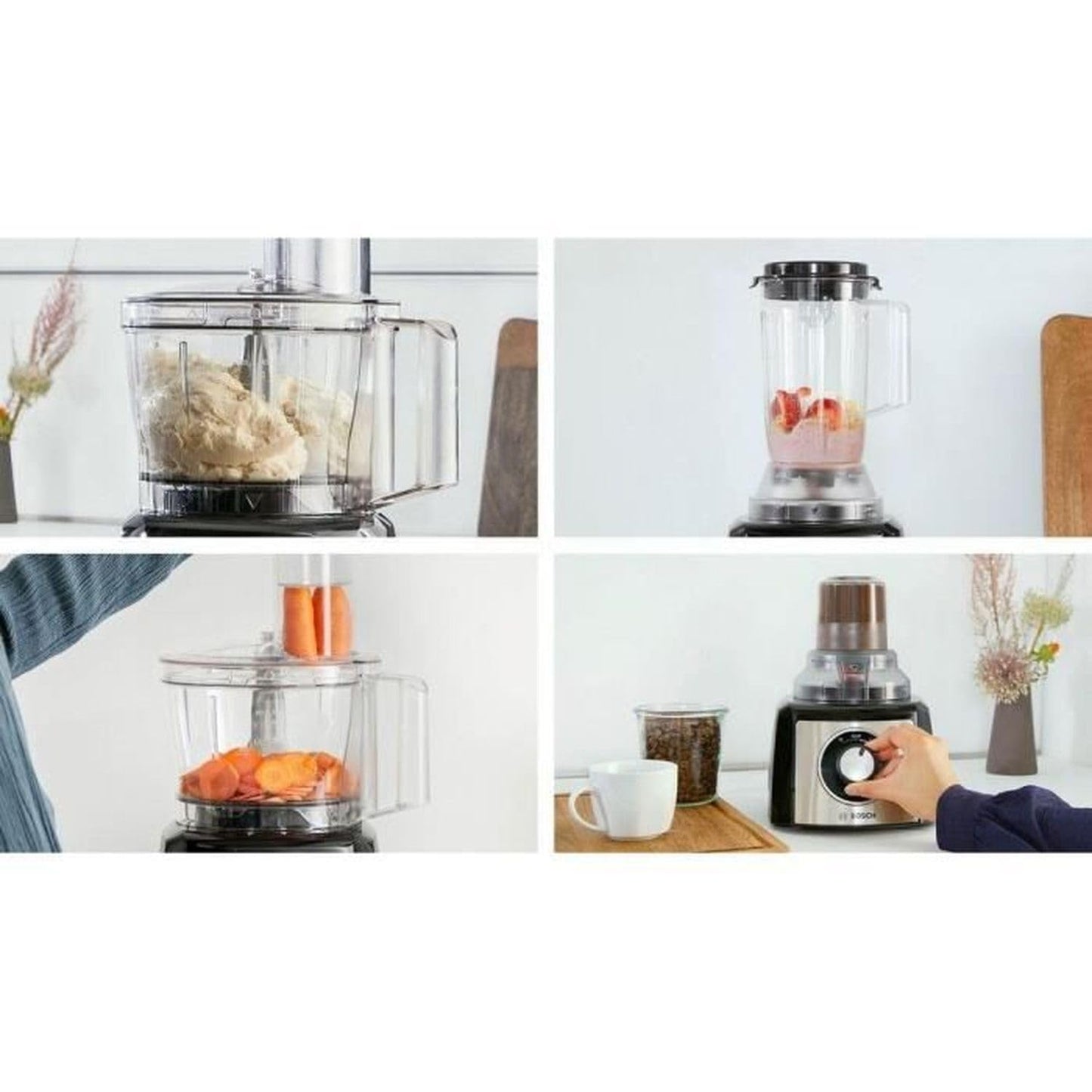 Bosch MCM3501M Küchenmaschine 800W Schwarz/Edelstahl