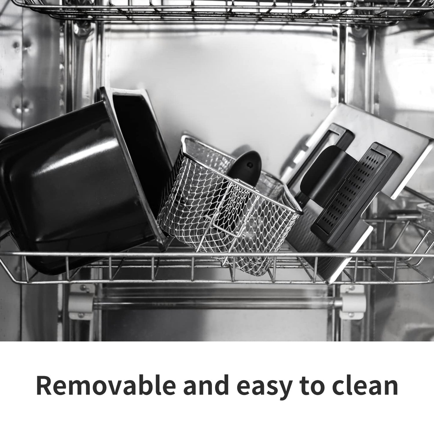 Aigostar Ushas Fritteuse 3L 2200W Edelstahl