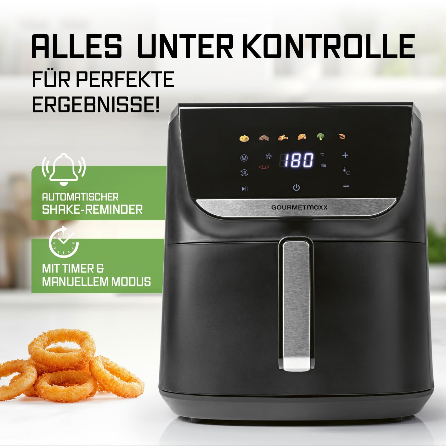GOURMETmaxx AirGenius Heißluftfritteuse 7.5L