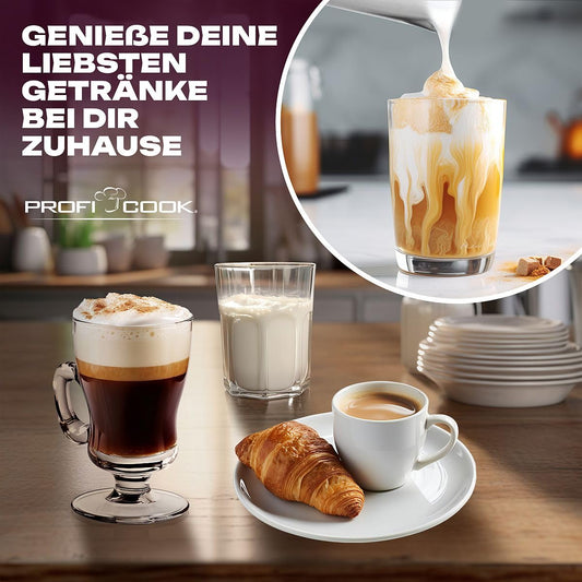 ProfiCook Milchaufschäumer 500ml Edelstahl PC-MS 1032