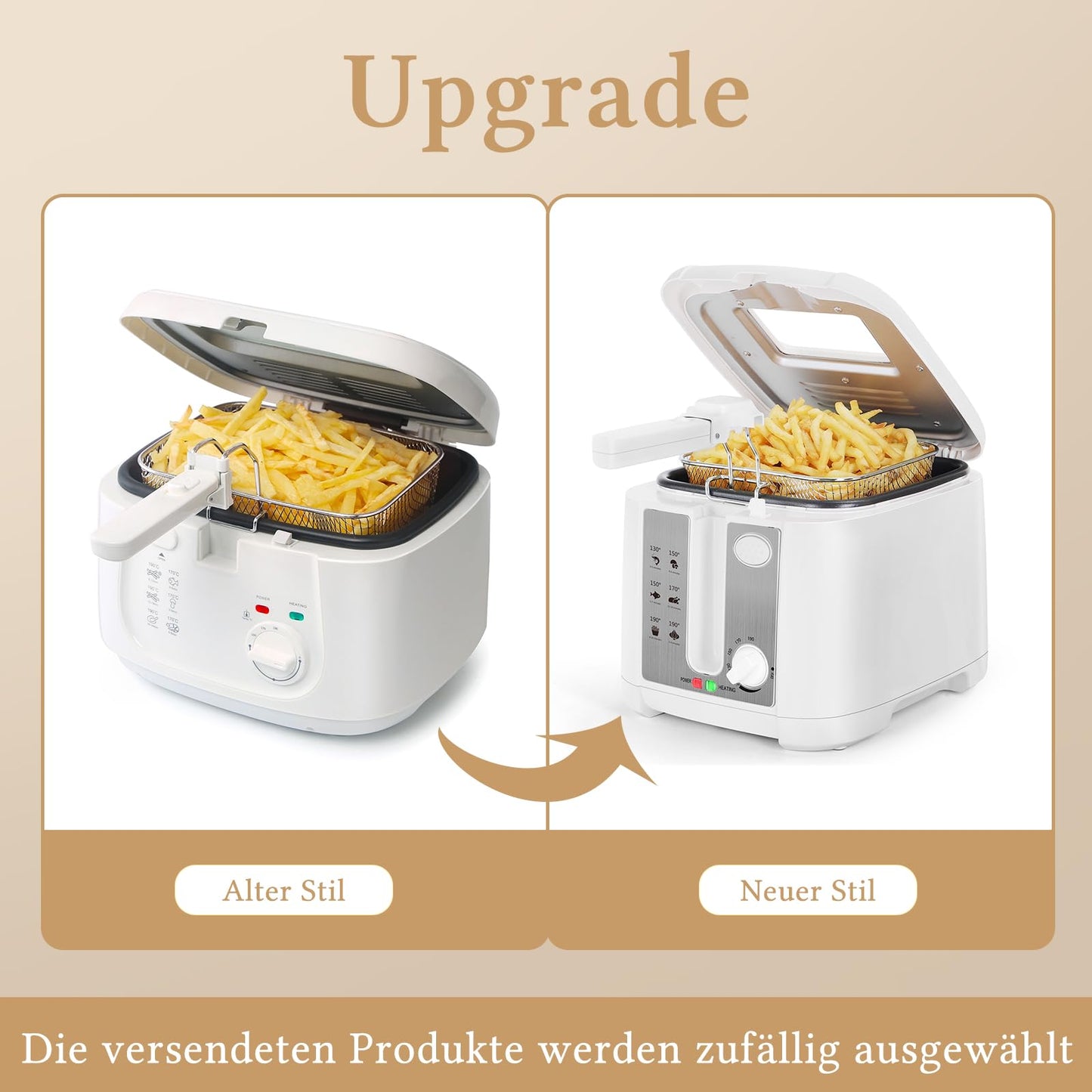 Aigostar Fritteuse 2.5L 1650W Weiß