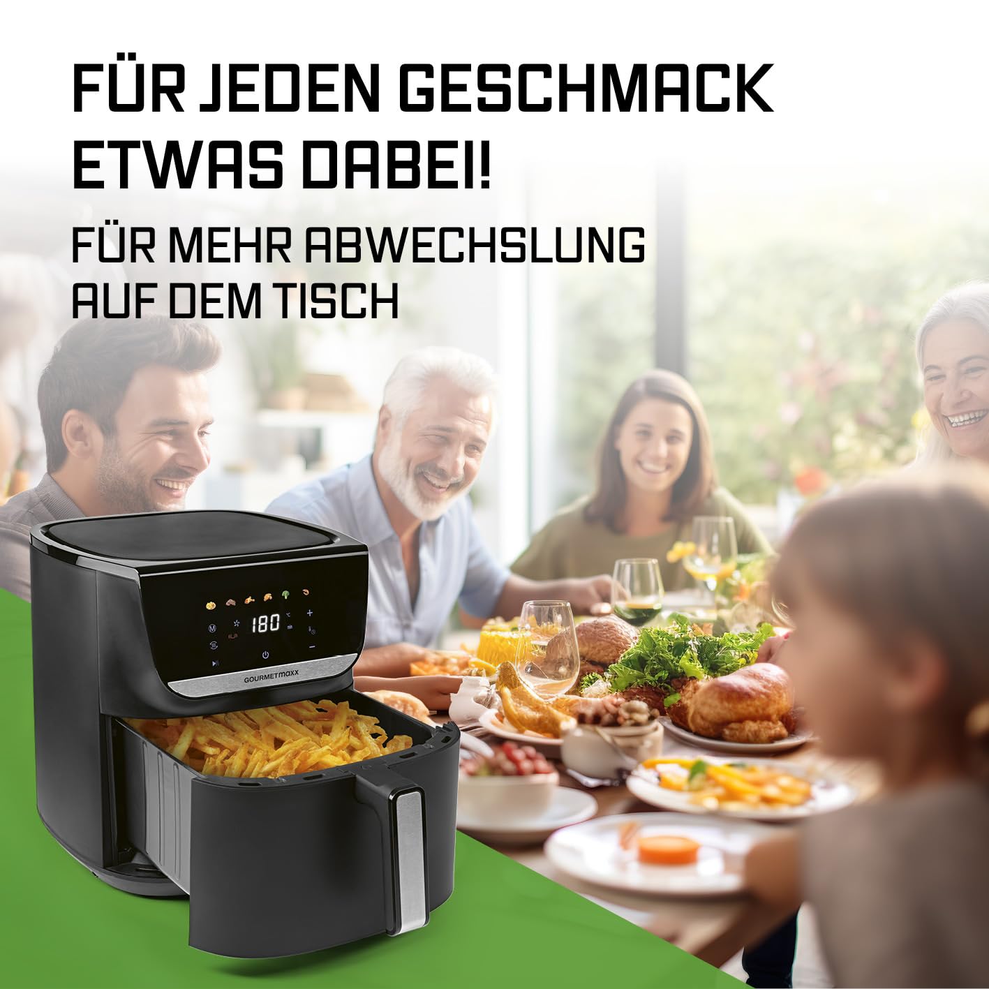 GOURMETmaxx AirGenius Heißluftfritteuse 7.5L