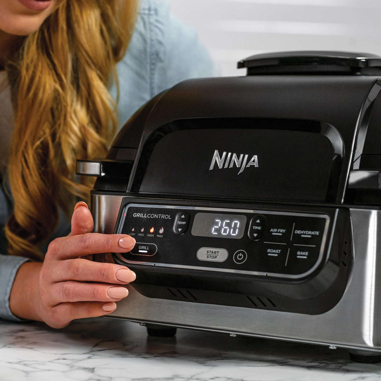 Ninja Foodi Grill & Airfryer 5.7L Schwarz/Silber AG301EU