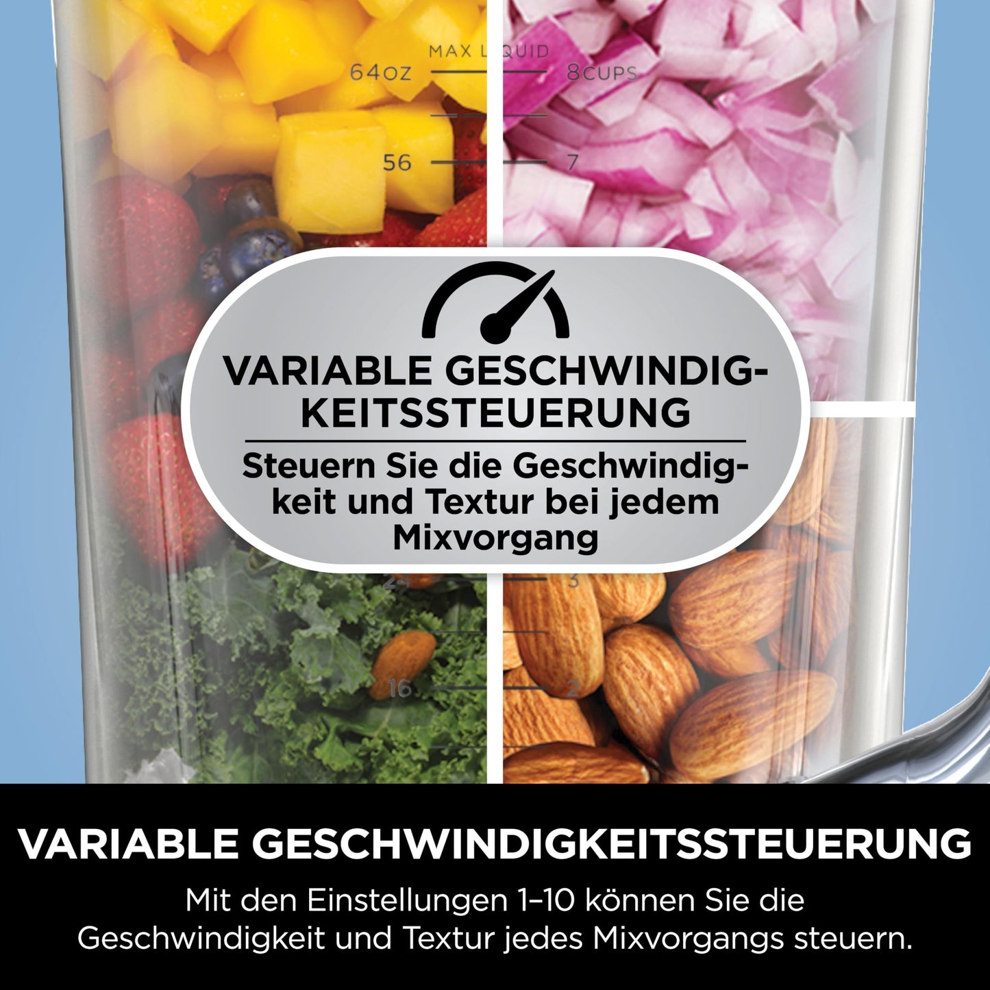 Ninja Detect Power Mixer Pro 2L 1200W Schwarz TB201EU