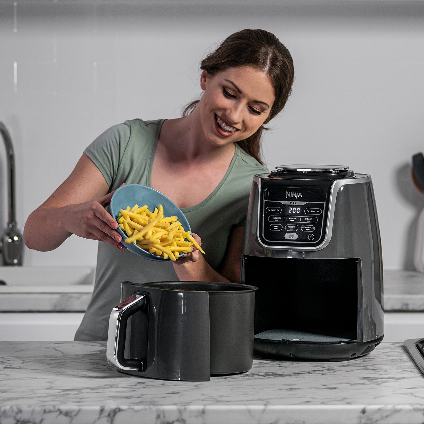 Ninja Air Fryer MAX 5.2L Grau/Schwarz AF160EU