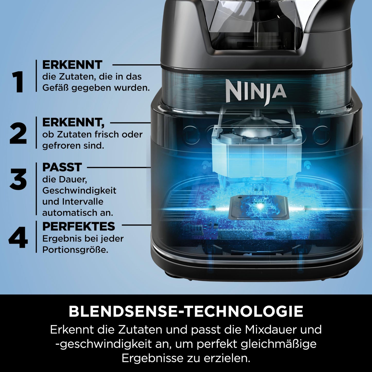 Ninja Detect Power Mixer Pro 2L 1200W Schwarz TB201EU