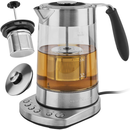 ProfiCook Glas-Wasserkocher 1.7L Edelstahl PC-WK 1020G