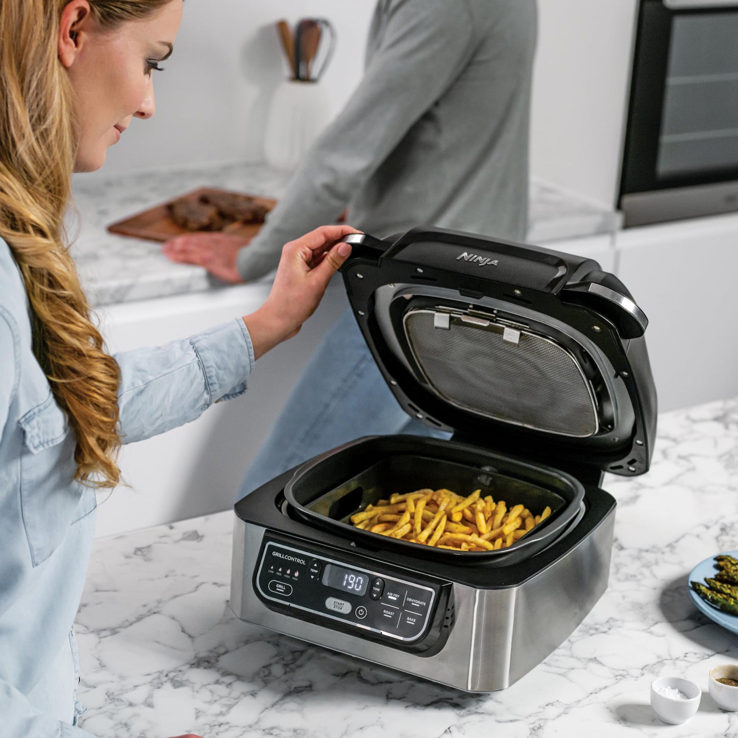 Ninja Foodi Grill & Airfryer 5.7L Schwarz/Silber AG301EU