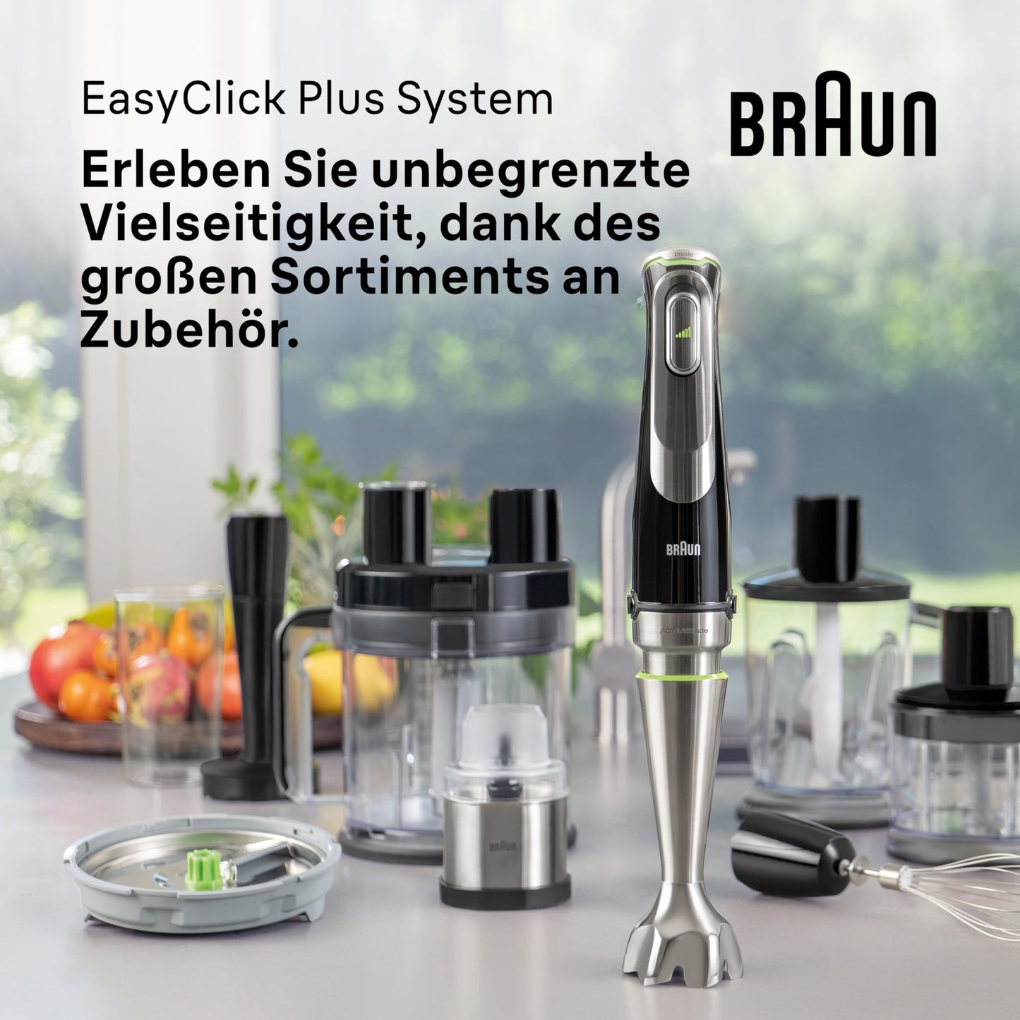 Braun MultiQuick 9 MQ9147X Stabmixer 1200W Schwarz/Edelstahl