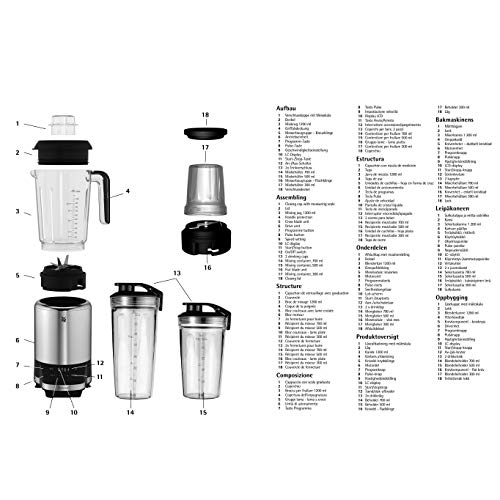 WMF Kult Pro Multifunktionsmixer 30000U/min 4 Behälter