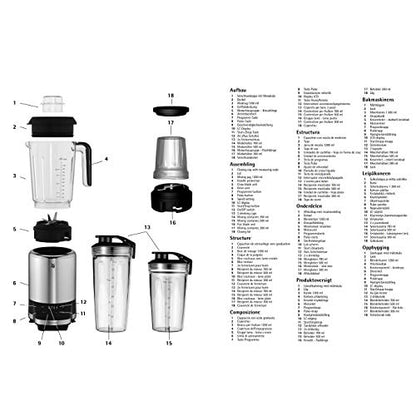 WMF Kult Pro Multifunktionsmixer 30000U/min 4 Behälter