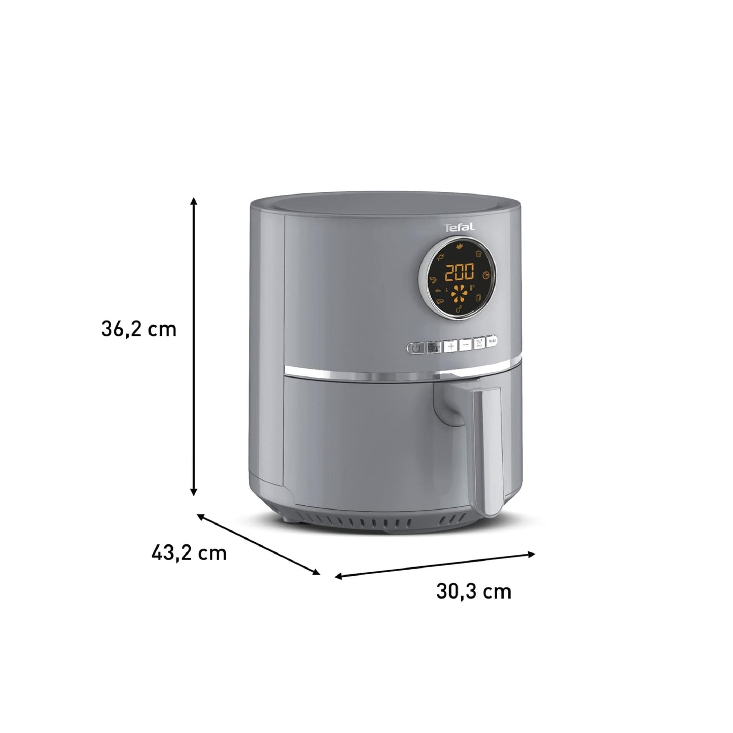 Tefal Ultra Fry Heißluftfritteuse 4.2L Grau EY111B