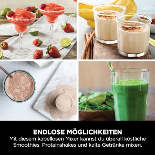 Ninja Blast Tragbarer Mixer 530ml Kabellos Cranberry BC151EUCR