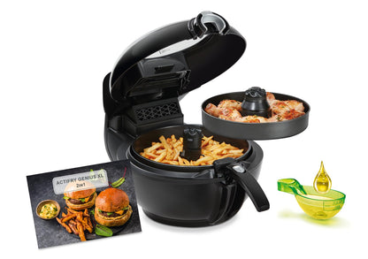 Tefal ActiFry Genius XL 2in1 Heißluftfritteuse 1.7kg Schwarz YV9708