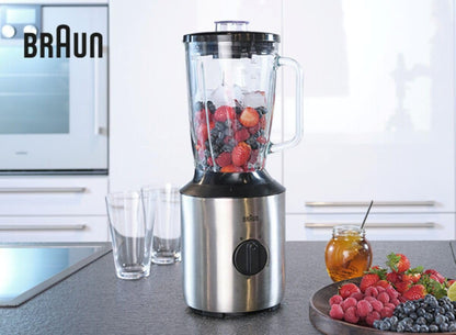 Braun PowerBlend 3 JB3272 Standmixer 1.5L 800W Edelstahl