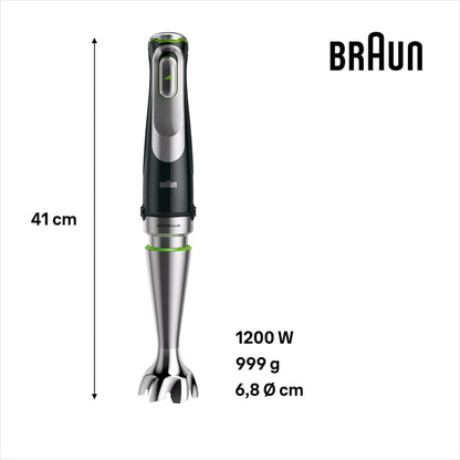 Braun MultiQuick 9 MQ9147X Stabmixer 1200W Schwarz/Edelstahl