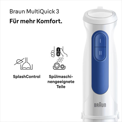Braun Stabmixer MultiQuick 3 MQ30202M 900W Weiß
