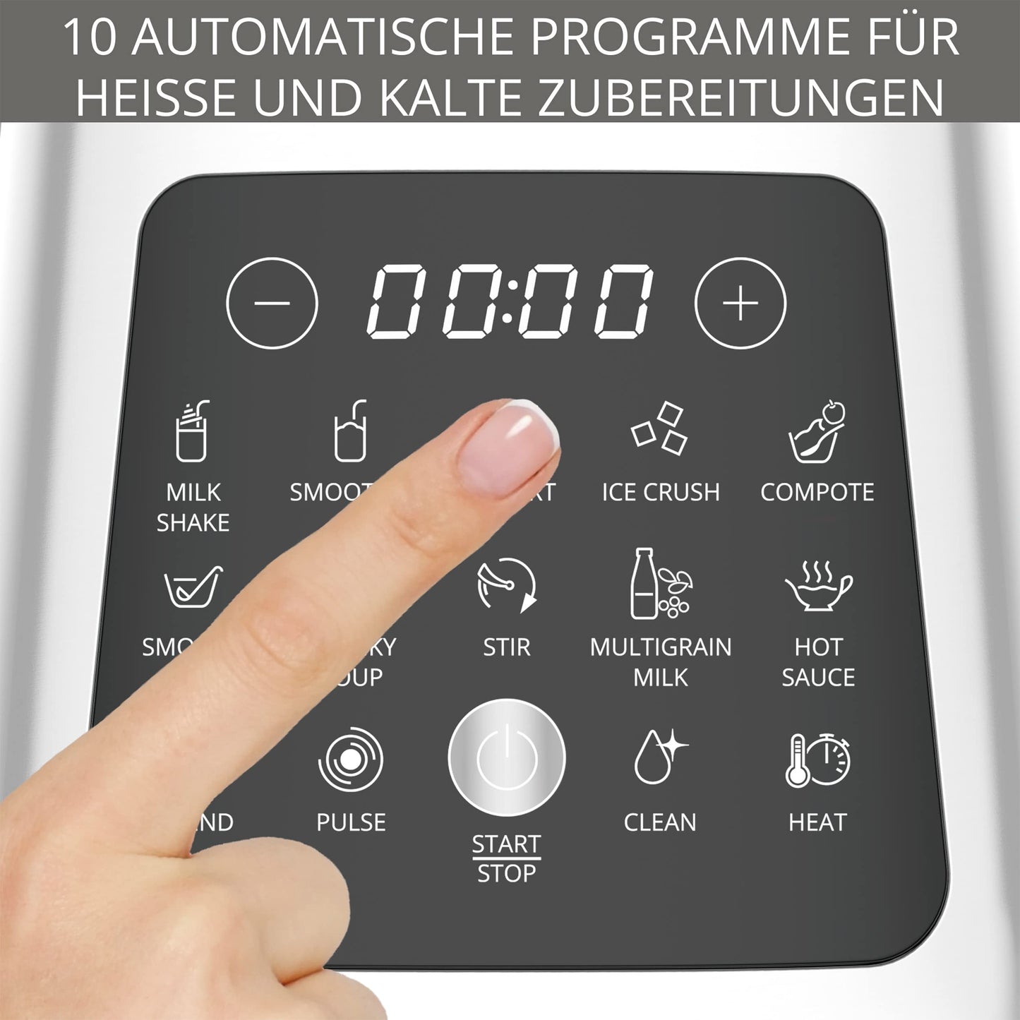 Krups Perfectmix Cook Standmixer 1400W Edelstahl/Schwarz KB835D