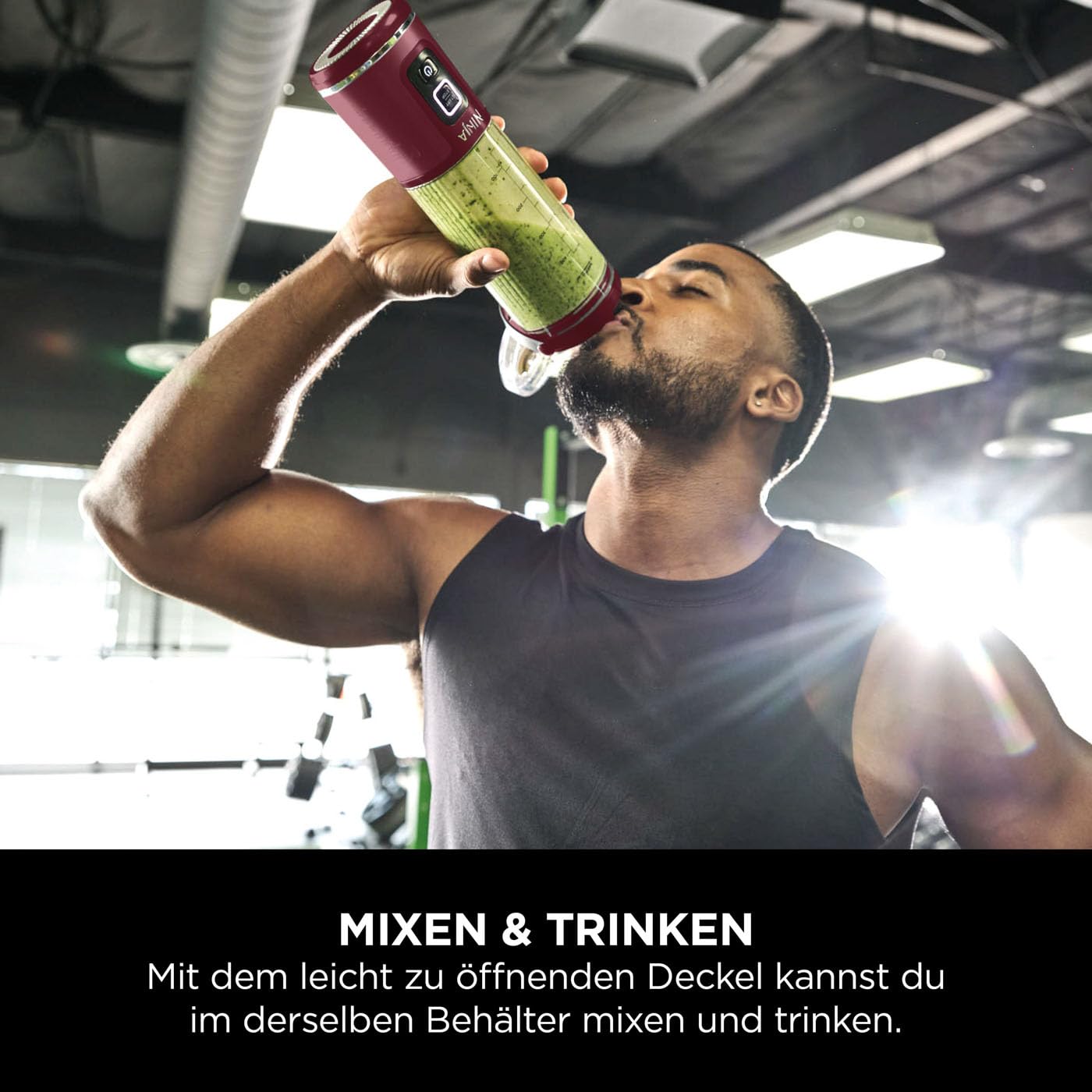 Ninja Blast Tragbarer Mixer 530ml Kabellos Cranberry BC151EUCR