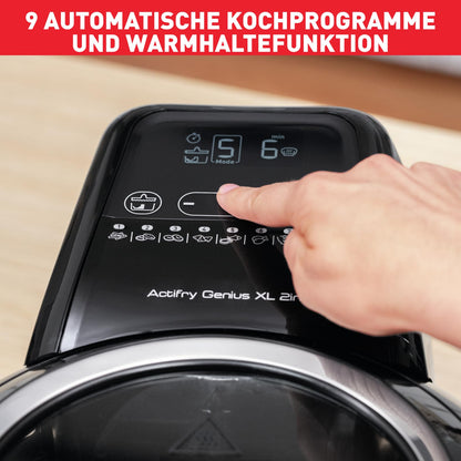 Tefal ActiFry Genius XL 2in1 Heißluftfritteuse 1.7kg Schwarz YV9708