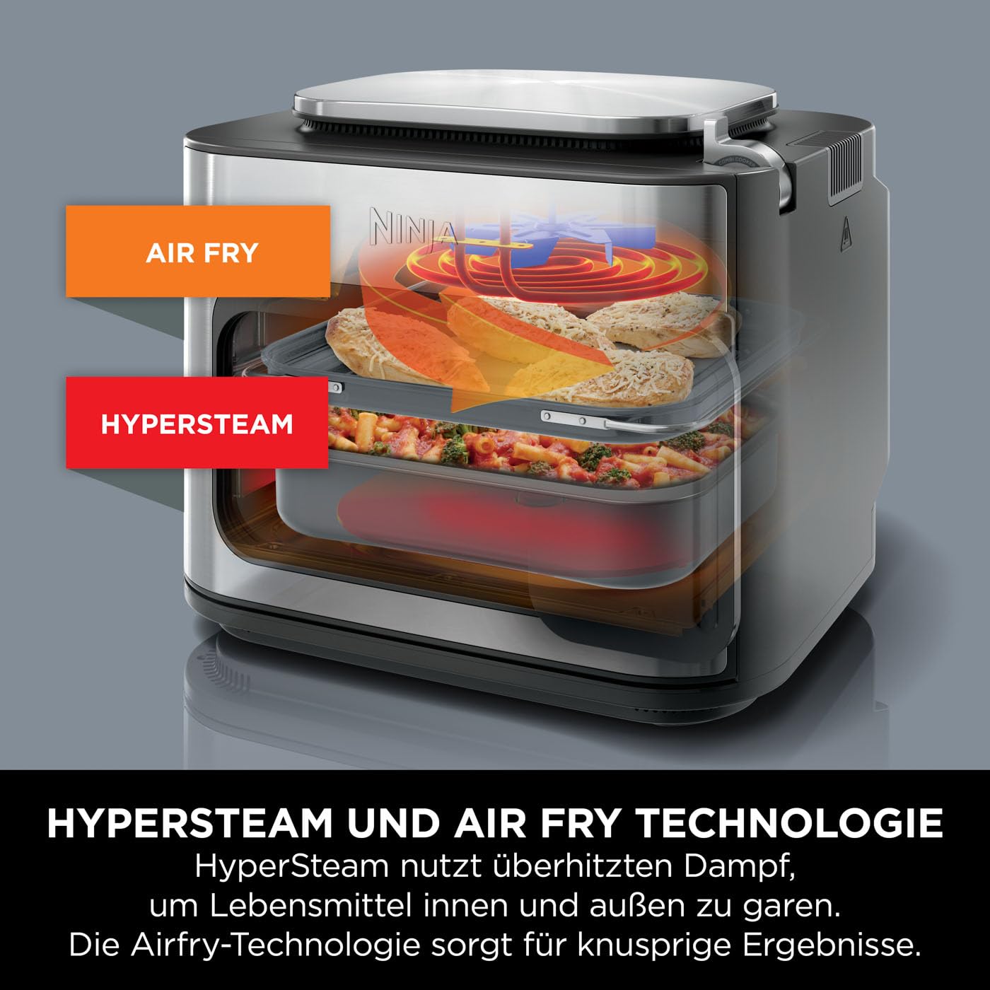 Ninja Combi 12-in-1 Multikocher & Air Fryer 6.2L Grau SFP700EU