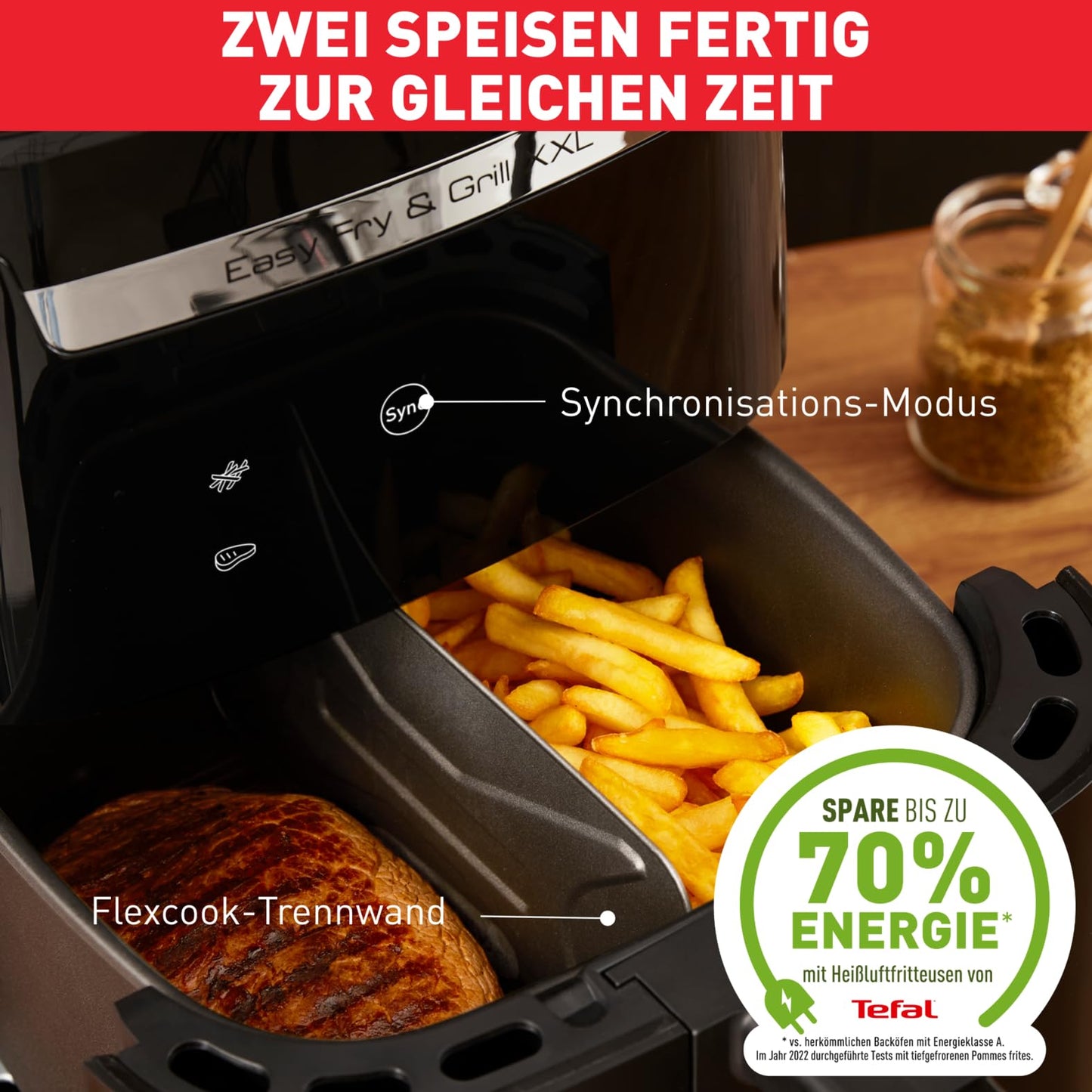 Tefal Easy Fry & Grill XXL Heißluftfritteuse 6.5L EY8018