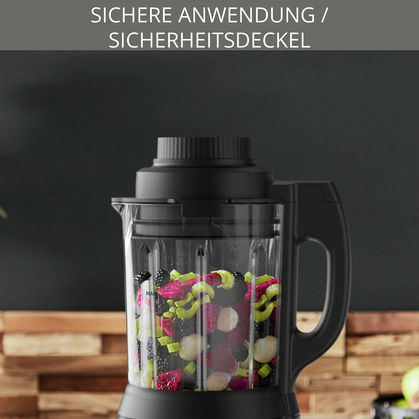 Krups Perfectmix Cook Standmixer 1400W Edelstahl/Schwarz KB835D