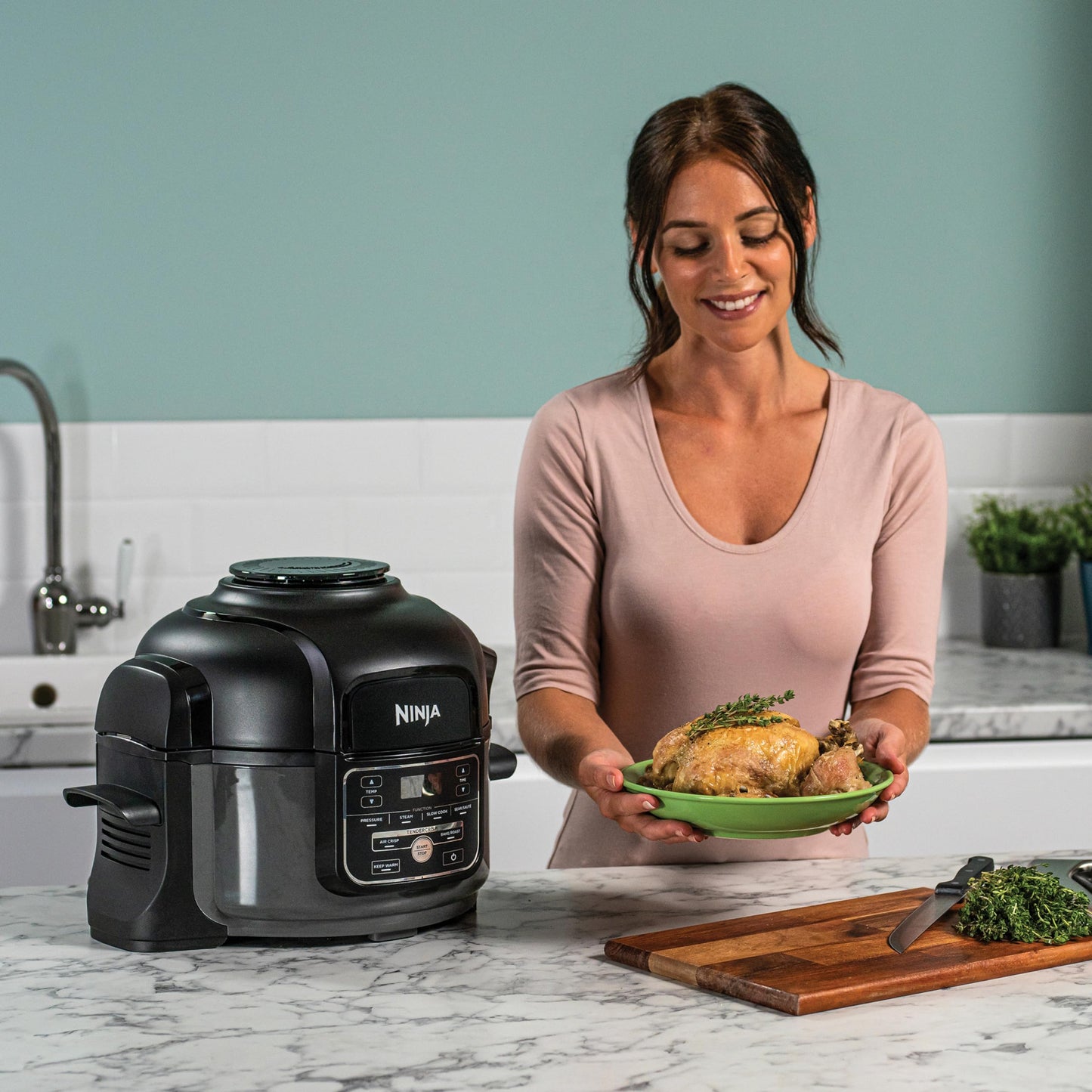 Ninja Foodi Mini Multikocher 4.7L Grau/Schwarz OP100EU