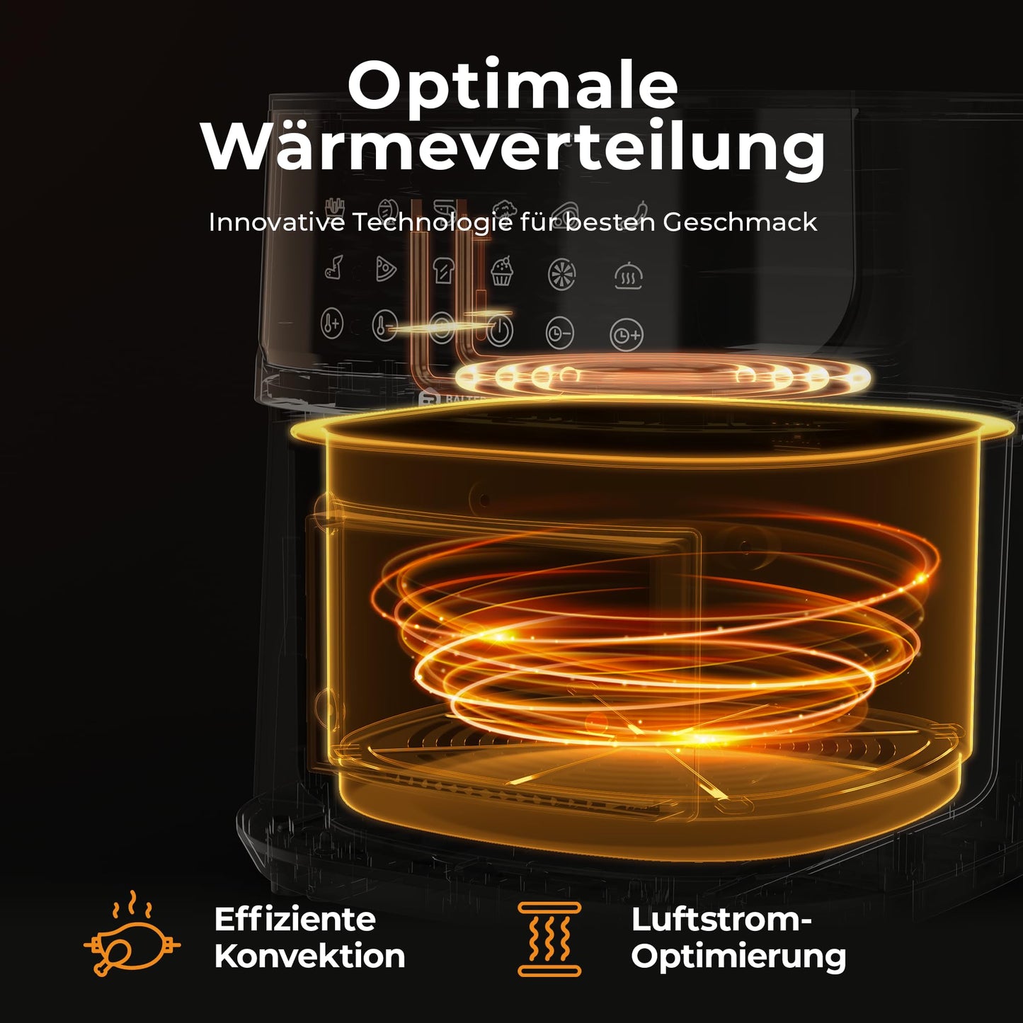 Balter Heißluftfritteuse 5.5L XXL HL-551T